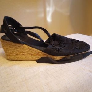 Italian wedge covered sandals